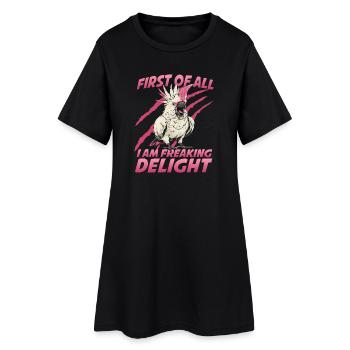 Porte-oiseaux pour perroquets cacatoès exotiques - Robe T-shirt Femme - noir - Devant