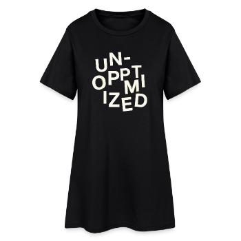 Original non optimisé - Robe T-shirt Femme - noir - Devant