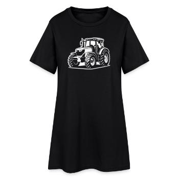 Tractor / tractor / tractor (difference picture) - Women’s T-Shirt Dress - black - Front
