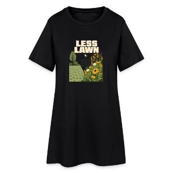 Less Lawn More Life Native Pollinator Garden - Women’s T-Shirt Dress - black - Front