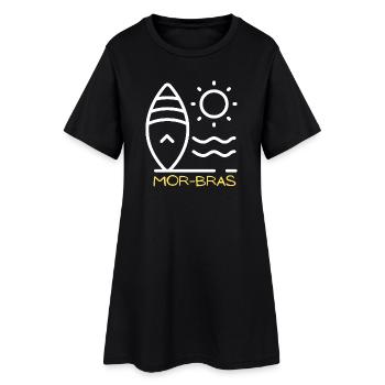 Mor BHs - Frauen T-Shirt-Kleid - Schwarz - Vorne