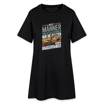  Alle Männer Sind Gleich Geboren Nur Die Besten - Frauen T-Shirt-Kleid - Schwarz - Vorne