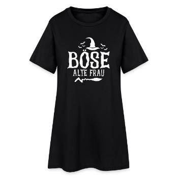 Grandma Böse Alte Frau - Frauen T-Shirt-Kleid - Schwarz - Vorne