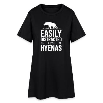 Paroles de la hyène Cadeau drôle de hyène - Robe T-shirt Femme - noir - Devant