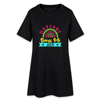 Pre K Teacher Brings Me Joy Kindergarten Teacher - Frauen T-Shirt-Kleid - Schwarz - Vorne