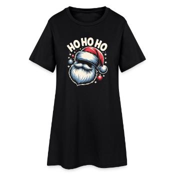 Ho Ho Ho Santa - Women’s T-Shirt Dress - black - Front
