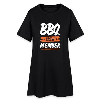 Bbq Crew - Frauen T-Shirt-Kleid - Schwarz - Vorne