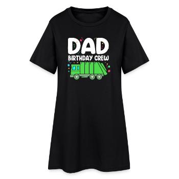 Mülleimer Müllwagen Müllauto Müllmann - Frauen T-Shirt-Kleid - Schwarz - Vorne