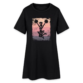 Cheerpom pom girls Mom Cheerleading - Robe T-shirt Femme - noir - Devant