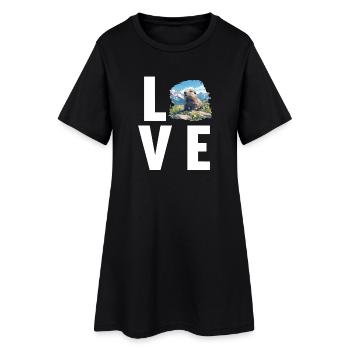 Marmots Groundhog - Women’s T-Shirt Dress - black - Front
