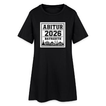 Abitur-2026-Bayreuth - Frauen T-Shirt-Kleid - Schwarz - Vorne