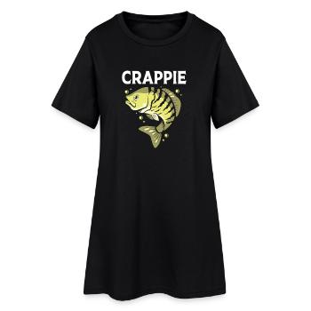 Poisson-perchaud - Robe T-shirt Femme - noir - Devant