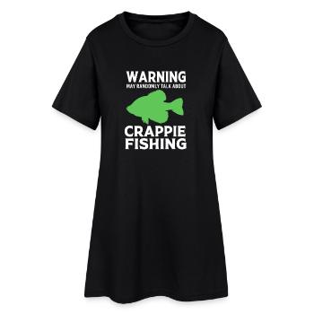 Perchaude crapie du poisson-lun - Robe T-shirt Femme - noir - Devant