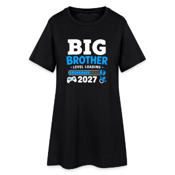 Charge de niveau Big Brother 2027 - Robe T-shirt Femme - noir - Devant