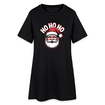 Happy Santa Ho Ho Ho - Women’s T-Shirt Dress - black - Front