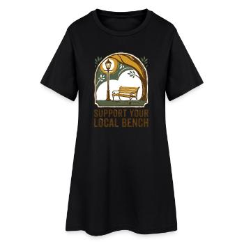 Magistrat local - Robe T-shirt Femme - noir - Devant