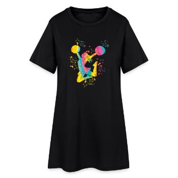 Cheerpom pom girls Mom Cheerleading - Robe T-shirt Femme - noir - Devant