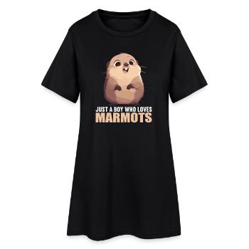 Marmots Groundhog - Women’s T-Shirt Dress - black - Front