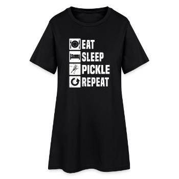 Idée de tournoi de pickleball pour les fans de joueurs de pickleball - Robe T-shirt Femme - noir - Devant