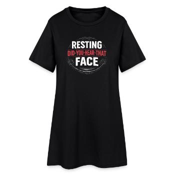 Hast du das gehört? | True Crime Humor - Frauen T-Shirt-Kleid - Schwarz - Vorne