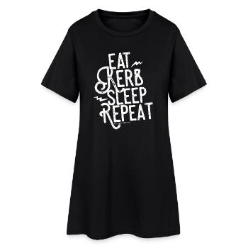 Eat Kerb Sleep Repeat - Women’s T-Shirt Dress - black - Front