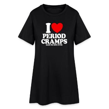 Today is one of those days with menstrual pain – funny - Women’s T-Shirt Dress - black - Front