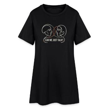 Contre la division - Robe T-shirt Femme - noir - Devant
