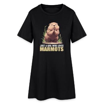 Marmots Groundhog - Women’s T-Shirt Dress - black - Front