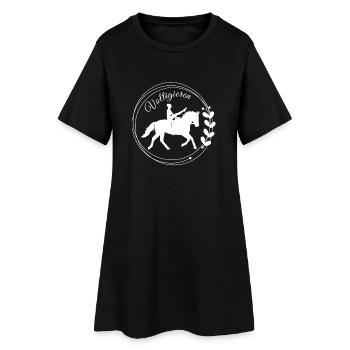 Voltigieren Mühle: Volti Pferdesport Pflichtübung - Frauen T-Shirt-Kleid - Schwarz - Vorne