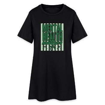 Mental Health Matters Geschenk Selbstfürsorge - Frauen T-Shirt-Kleid - Schwarz - Vorne