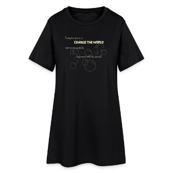 Do-gooder with a lack of maternal love ;) - Women’s T-Shirt Dress - black - Front
