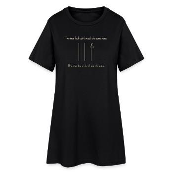 The classic for a change of perspective - Women’s T-Shirt Dress - black - Front