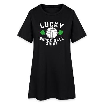Lucky Bocce Ball Shirt - Robe T-shirt Femme - noir - Devant