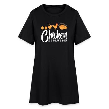 Poulets Whisperer Poulets Poulets Poulets Gardiens de poulets - Robe T-shirt Femme - noir - Devant
