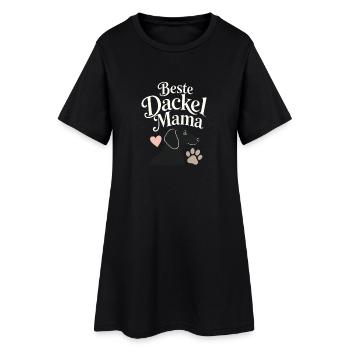 Beste Dackel Mama Dachshund Mom Gift for Dog Lover - Frauen T-Shirt-Kleid - Schwarz - Vorne