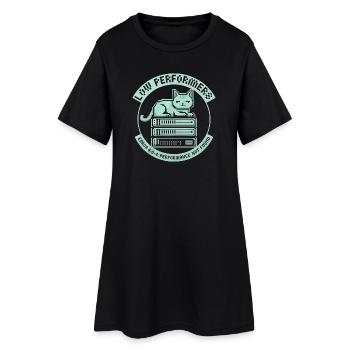 Pixel Art du serveur Cat pour les moins performants - Robe T-shirt Femme - noir - Devant