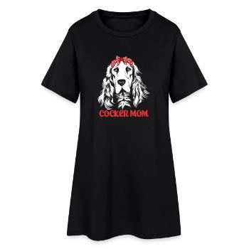Maman Cocker Spaniel Maman de chien - Robe T-shirt Femme - noir - Devant