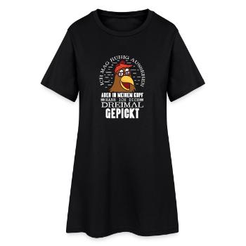 Hühnerflüsterer Huhn Hühnerhalter Hühner - Frauen T-Shirt-Kleid - Schwarz - Vorne