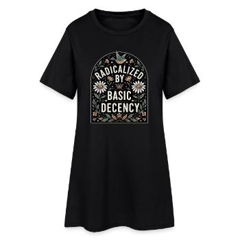 Flower Statement for Equality Fans - Women’s T-Shirt Dress - black - Front