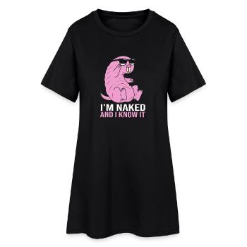 Chiot de sable - Robe T-shirt Femme - noir - Devant