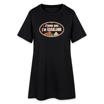 J'peux pas j'ai Escalade - Robe T-shirt Femme - noir - Devant