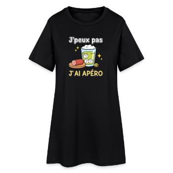 J’ai Apéro – Humour festif - Robe T-shirt Femme - noir - Devant