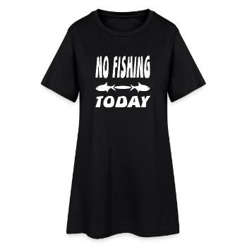 Angling - Women’s T-Shirt Dress - black - Front