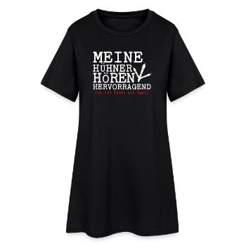 Hühnerflüsterer Huhn Hühnerhalter Hühner - Frauen T-Shirt-Kleid - Schwarz - Vorne
