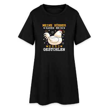 Hühnerflüsterer Huhn Hühnerhalter Hühner - Frauen T-Shirt-Kleid - Schwarz - Vorne