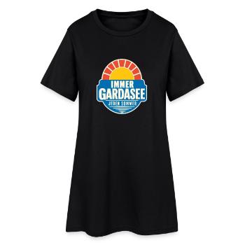 Immer Gardasee jeden Sommer, Lake Garda Vacation - Frauen T-Shirt-Kleid - Schwarz - Vorne