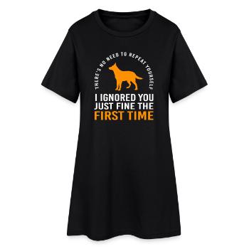 Australian Cattle Dog - Frauen T-Shirt-Kleid - Schwarz - Vorne