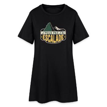 Escalade J’peux pas - Robe T-shirt Femme - noir - Devant