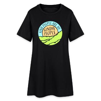 Kind People Are My Kinda People Friendliness - Women’s T-Shirt Dress - black - Front