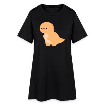 Baby Tyrannosaurus rex Teddy - Women’s T-Shirt Dress - black - Front
